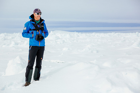 Andrew Peacock - East Antarctica Photo: Laurence Topham